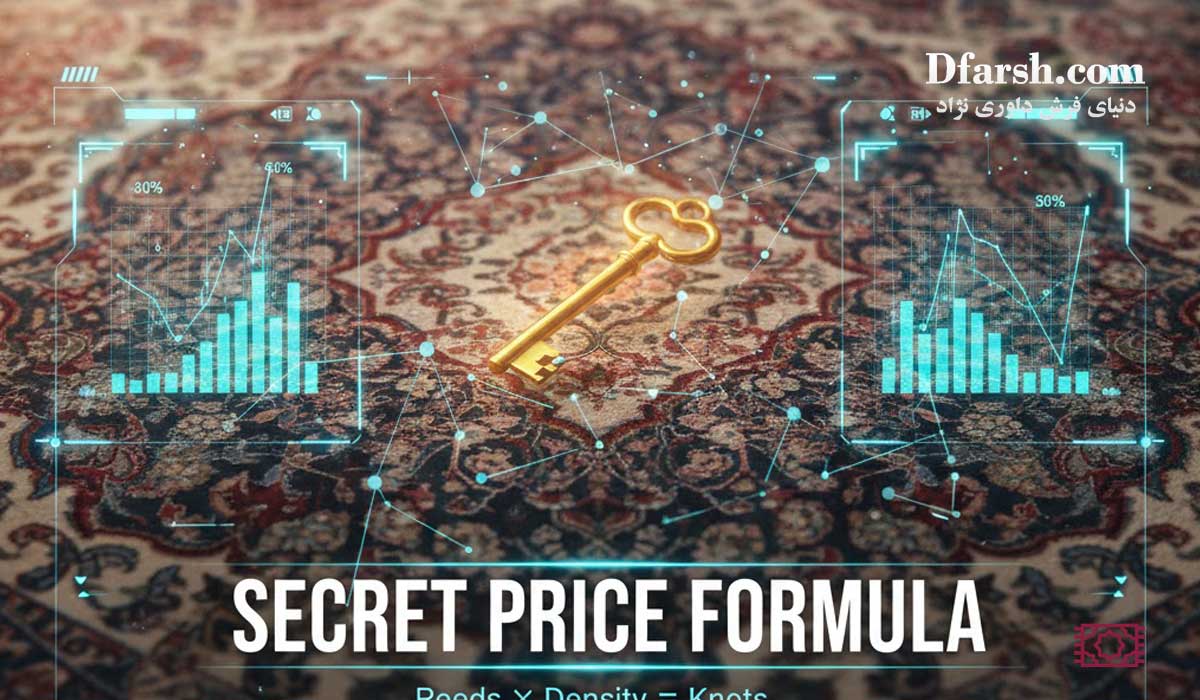 تصویر مقاله راز فرمول قیمت فرش ماشینی: چرا فرش ۷۰۰ شانه با تراکم متفاوت، قیمت‌های مختلف دارد؟ (تحلیل عوامل شانه، تراکم و الیاف اکریلیک)
