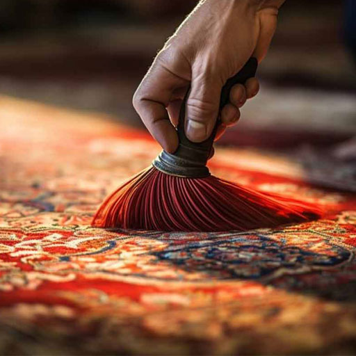 نکات کلیدی نگهداری فرش ماشینی: جارو کشیدن صحیح برای حفظ الیاف و افزایش طول عمر فرش