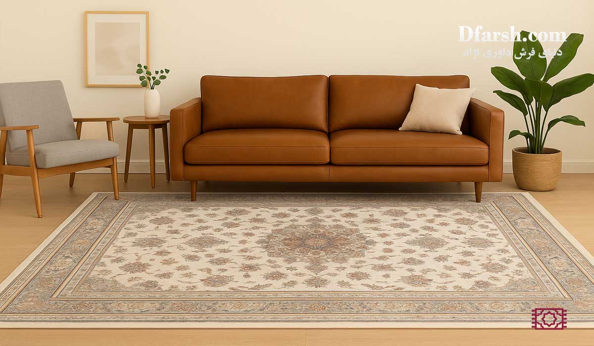 راهنمای انتخاب سایز فرش ماشینی برای پذیرایی