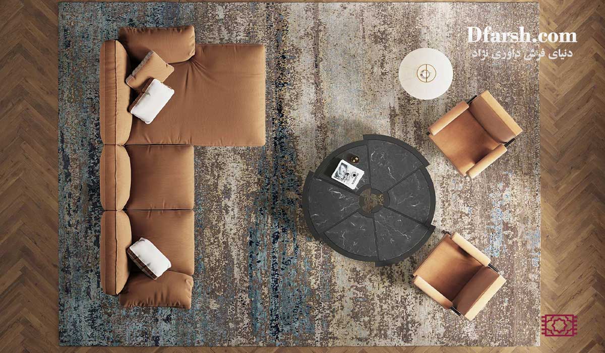 اندازه مناسب فرش ماشینی برای اتاق