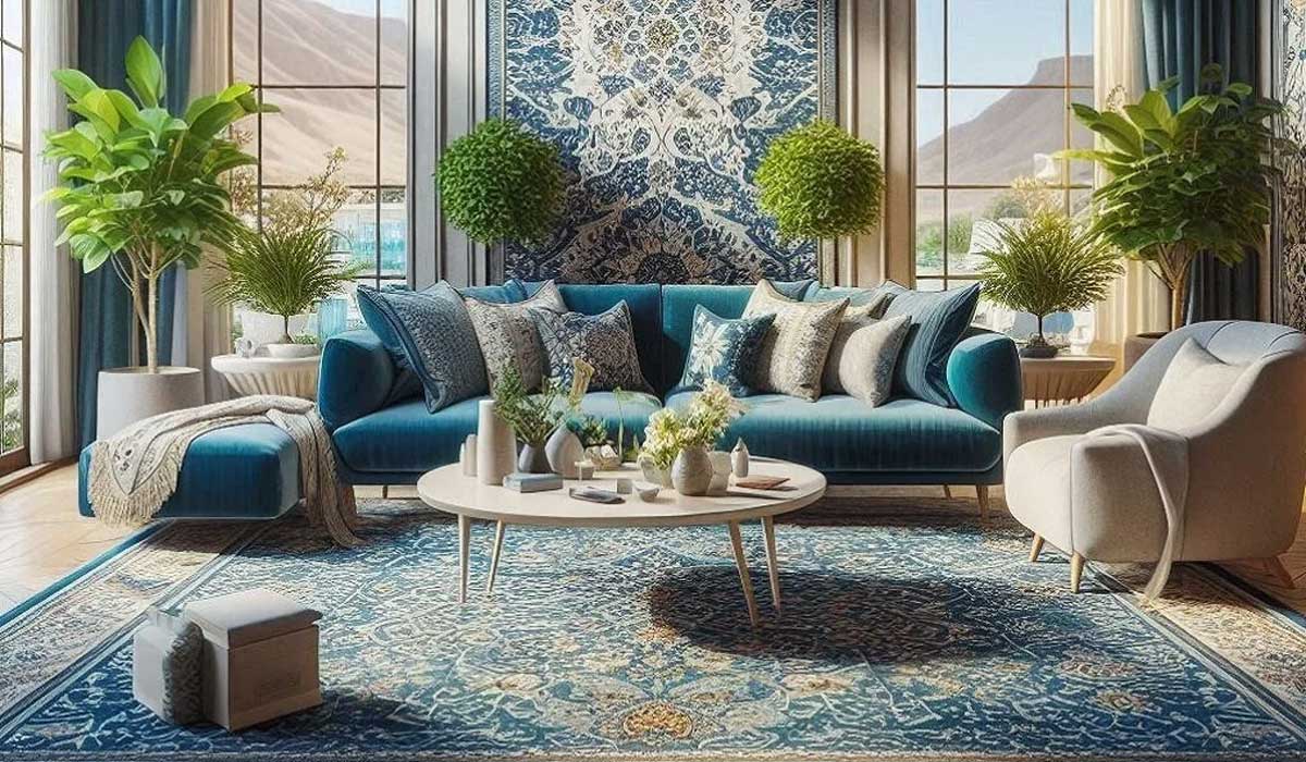 تصویر کلوزآپ از بافت فرش ۱۲۰۰ شانه و تراکم گرهها در فرش صادراتی تصویر کلوزآپ از بافت فرش ۱۲۰۰ شانه و تراکم گرهها در فرش صادراتی