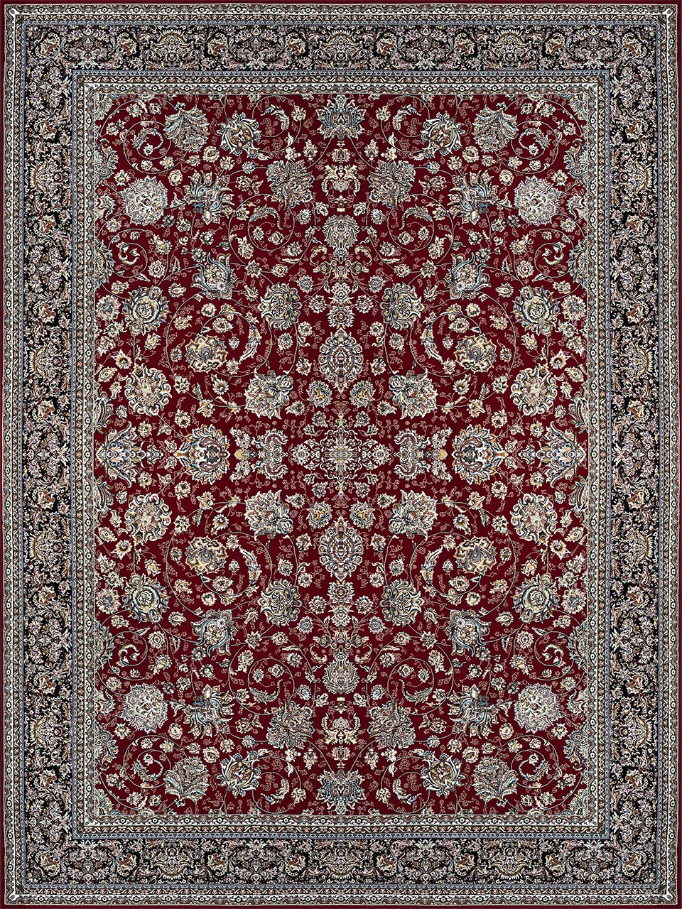 فرش زمزد مشهد 700 شانه کد 25010 رنگ لاکی