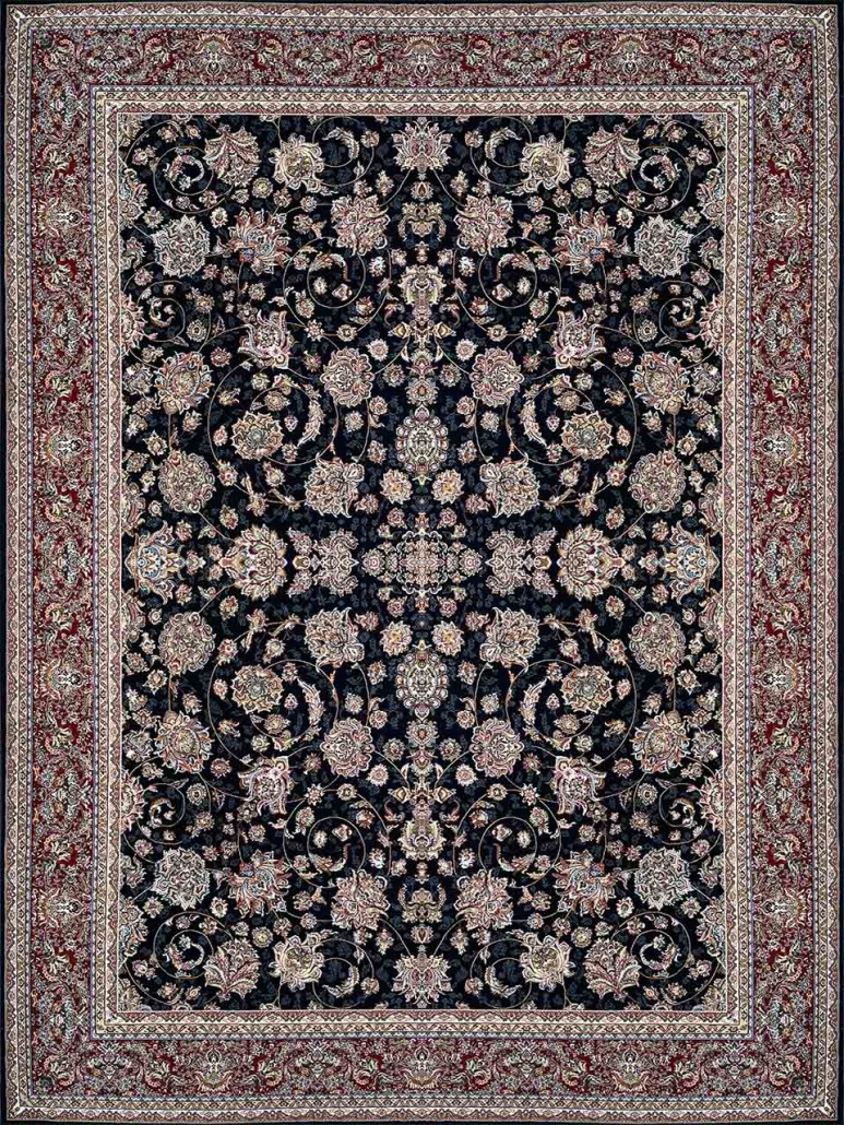 فرش زمزد مشهد 700 شانه کد 25010 رنگ سرمه ای